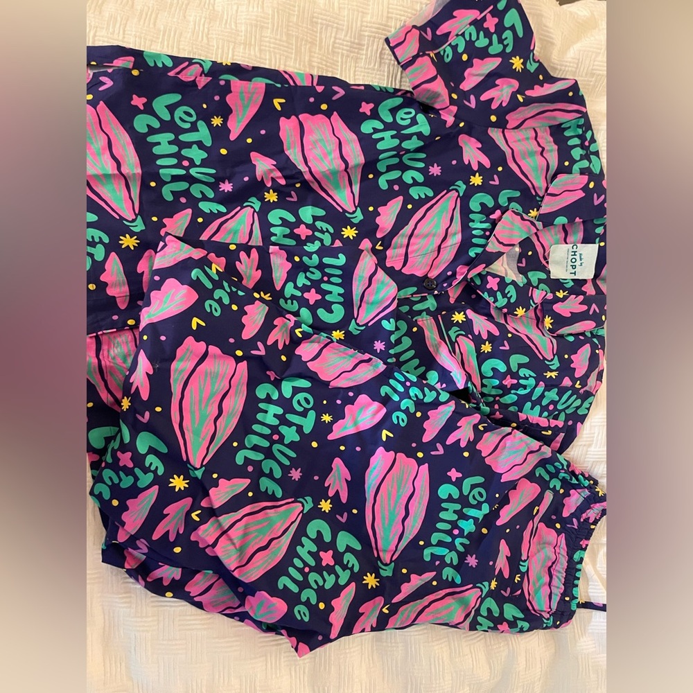 CHOPT salad customer pajamas NWT